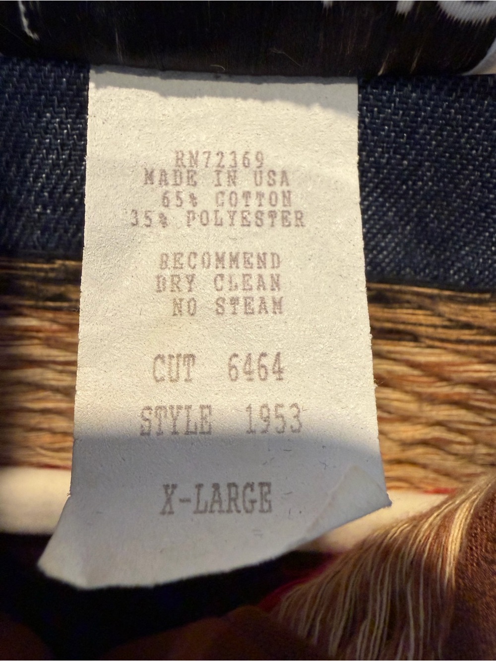 Brown Suede Western Fringe Jacket with Denim Yoke - Picture 4 of 14
